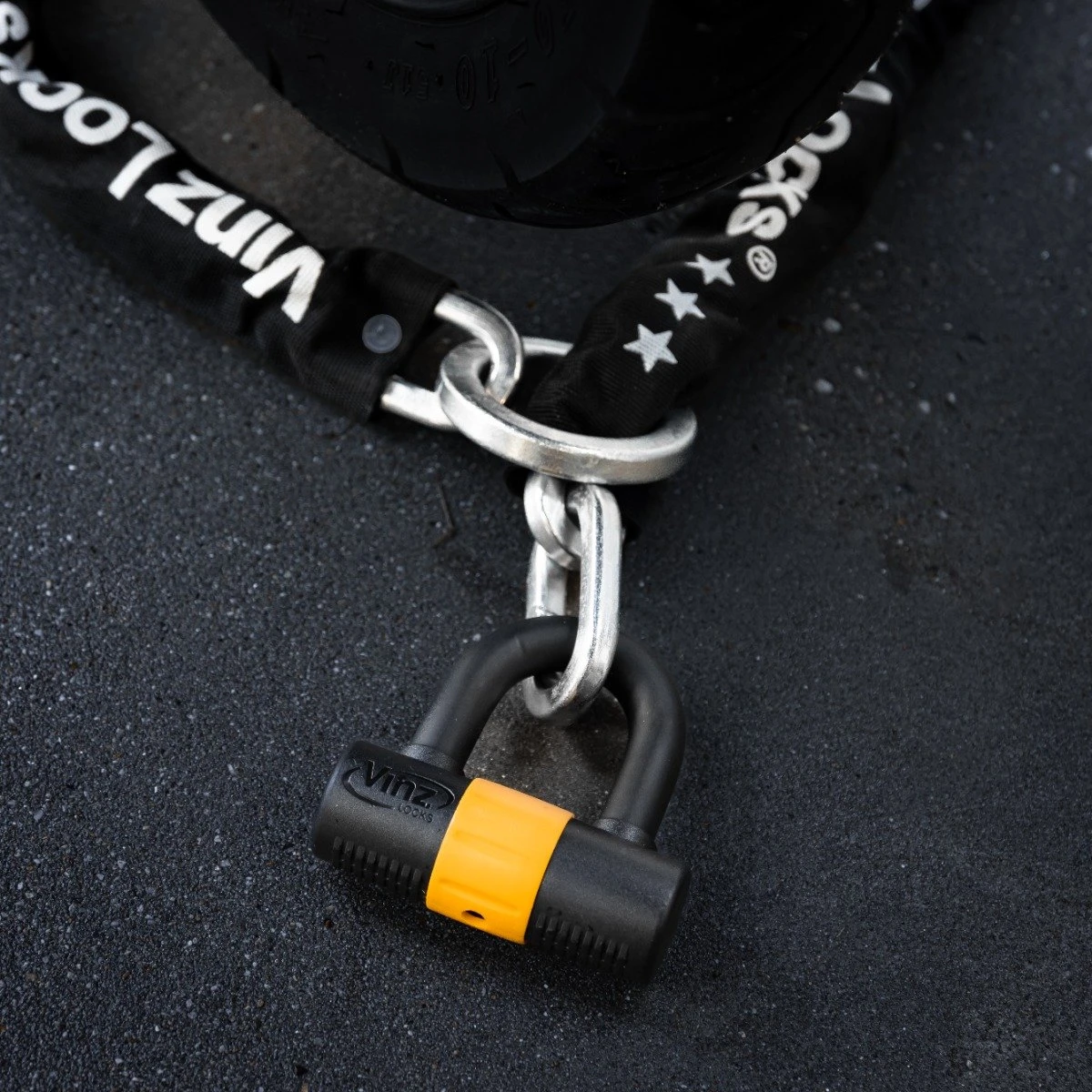 VINZ Kungur ART 3 Kettingslot 120 Cm / Fietsslot / Scooterslot / Motorslot / Schijfremslot 6 VINZ Kungur ART 3 Kettingslot 120 Cm / Fietsslot / Scooterslot / Motorslot / Schijfremslot - Afbeelding 6