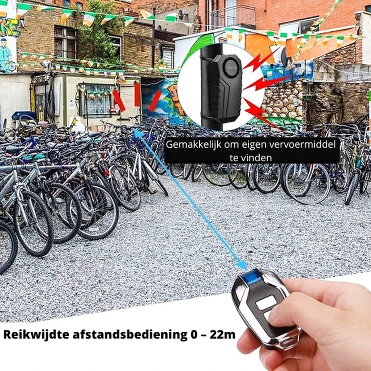 Titan Fietsalarm - NL Handleiding - (Best Reviewd Fietsalarm) Anti-diefstal -Alarm Afstandsbediening 8 Titan Fietsalarm - NL Handleiding - (Best Reviewd Fietsalarm) Anti-diefstal -Alarm Afstandsbediening - Afbeelding 8