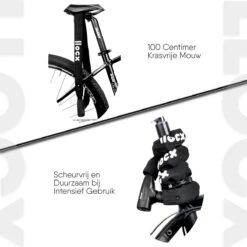 LLOCX Fiets Kettingslot Van 1 Meter + 2 Sleutels – 6mm Roestvrij Aluminium – Sluiten Zonder Sleutel – Insteekslot Met Zwarte Kliksluiting – Krasvrije & Scheurvrije Sleeve -Fietsen Kortingswinkel 1200x1200 479