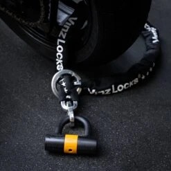 VINZ Trivor ART 4 Kettingslot - 120 Cm Motorslot Van Gehard Staal Met Ring / Scooterslot Met Hangslot / Schijfremslot -Fietsen Kortingswinkel 1200x1200 484