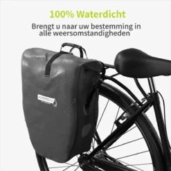ACROPAQ Fietstas - Enkele, 25L, Waterdicht, Dragen Als Handtas En Schoudertas, Met Reflectoren - Ook Voor Elektrische Fietsen - Zwart 10 ACROPAQ Fietstas - Enkele, 25L, Waterdicht, Dragen Als Handtas En Schoudertas, Met Reflectoren - Ook Voor Elektrische Fietsen - Zwart -Fietsen Kortingswinkel 1200x1200 515