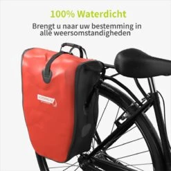 ACROPAQ Fietstas - Enkele, 25L, Waterdicht, Dragen Als Handtas En Schoudertas, Met Reflectoren - Ook Voor Elektrische Fietsen - Oranje -Fietsen Kortingswinkel 1200x1200 521