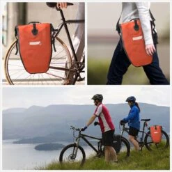 ACROPAQ Fietstas - Enkele, 25L, Waterdicht, Dragen Als Handtas En Schoudertas, Met Reflectoren - Ook Voor Elektrische Fietsen - Oranje -Fietsen Kortingswinkel 1200x1200 523