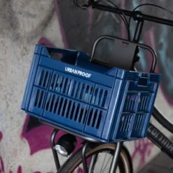 Gerecyclede Fietskrat Urban Proof 30 Liter - Donkerblauw -Fietsen Kortingswinkel 1200x1200 570
