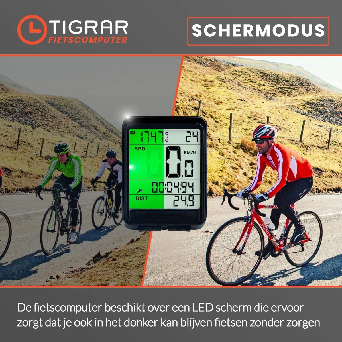 Kilometerteller Fiets - Fietscomputer Draadloos - KM Teller Fiets - Waterdicht Met 17 Functies Snelheidsmeter 2 Kilometerteller Fiets - Fietscomputer Draadloos - KM Teller Fiets - Waterdicht Met 17 Functies Snelheidsmeter - Afbeelding 2