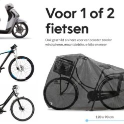 Dyken Fietshoes - Universele Fietsbeschermhoes - Waterdicht - Voor Fietsen En (kleine) Scooters - 300D Oxford - 1-2 Fietsen -Fietsen Kortingswinkel 1200x1200 649