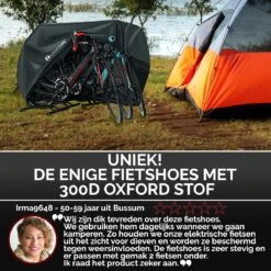 Merkloos Fietshoes - Voor 1 Fiets Of 2 Fietsen - Waterdicht - XXL - Ultra Sterk & Dik - Premium PU Coating - Met Opberghoes -Fietsen Kortingswinkel 1200x1200 705