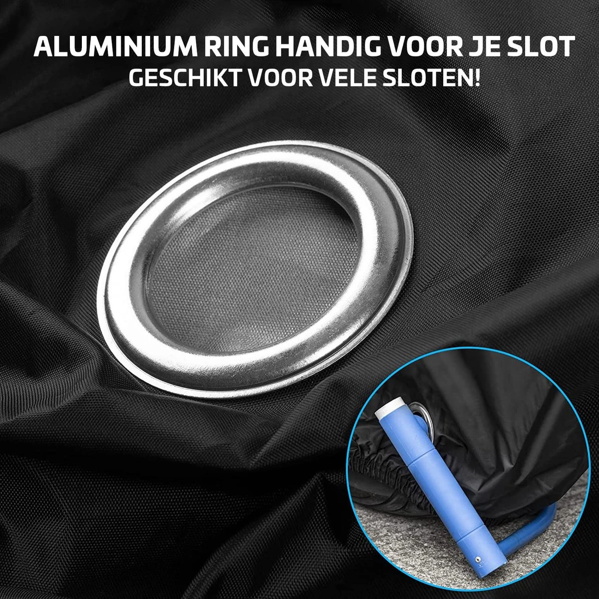 Nince Fietshoes Universeel Voor Alle Fietsen - Waterdicht 210D Oxford - Fiets Hoes Voor 2 Fietsen - Incl. Opbergzak - Zwart 6 Nince Fietshoes Universeel Voor Alle Fietsen - Waterdicht 210D Oxford - Fiets Hoes Voor 2 Fietsen - Incl. Opbergzak - Zwart - Afbeelding 6