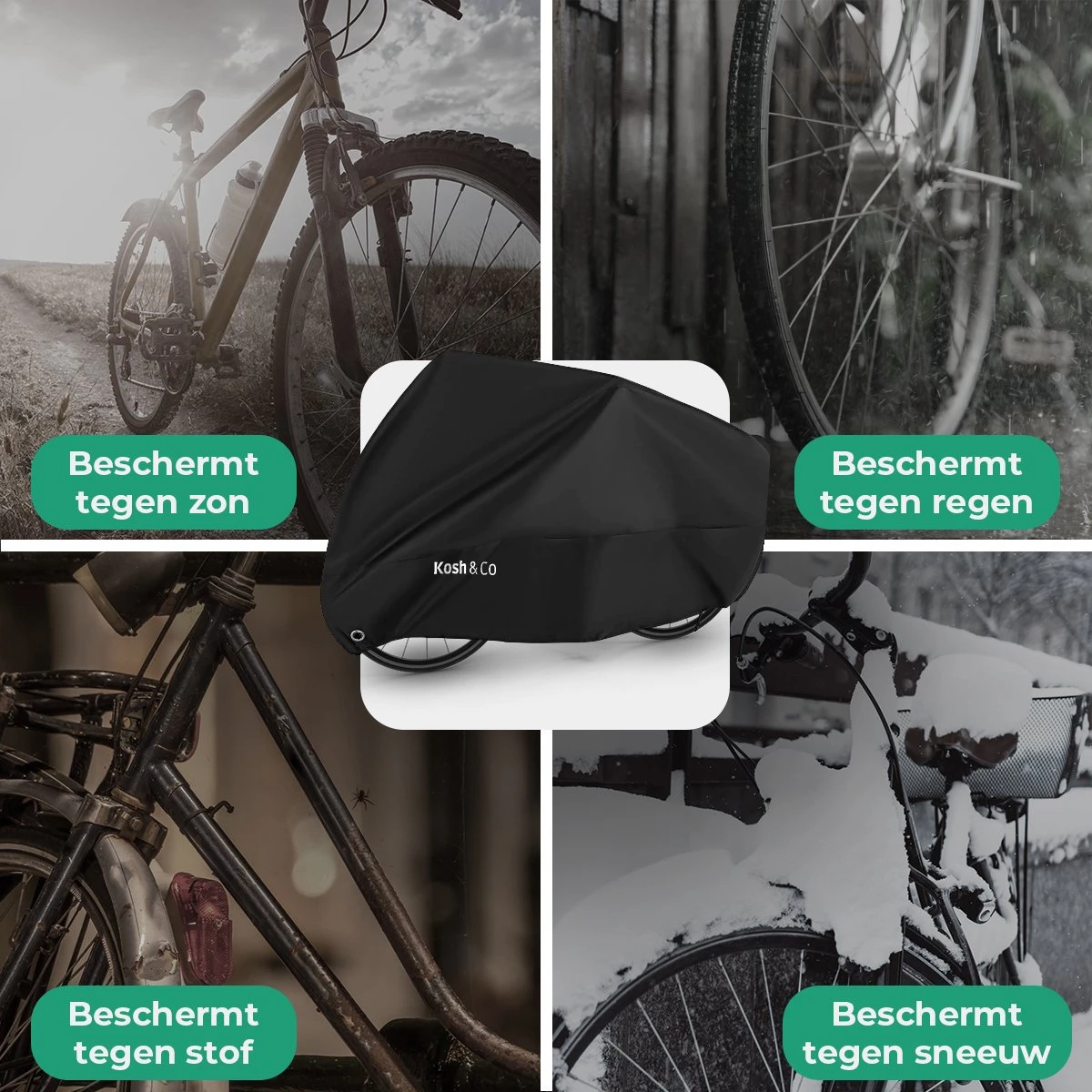 Merkloos Fietshoes Voor 2 Fietsen - Fietshoes Waterdicht - XL - Incl. Gratis Zakje & Zadelhoes 3 Merkloos Fietshoes Voor 2 Fietsen - Fietshoes Waterdicht - XL - Incl. Gratis Zakje & Zadelhoes - Afbeelding 3