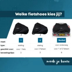 Vebics® Fietshoes Voor 2 Fietsen Fietsendrager - Waterdicht - Elektrische Fiets - Fietsbeschermhoes -Fietsen Kortingswinkel 1200x1200 740