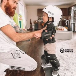 OutdoorMaster Helm Voor Kinderen – Fietselm Kinderen – SkateHelm Kindren – Sporthelm – Jongens – Meisjes – Wit – Maat M (52-56) -Fietsen Kortingswinkel 1200x1200 842