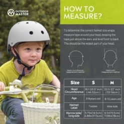 OutdoorMaster Helm Voor Kinderen – Fietselm Kinderen – SkateHelm Kindren – Sporthelm – Jongens – Meisjes – Wit – Maat M (52-56) -Fietsen Kortingswinkel 1200x1200 845