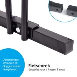IVOL Fietsenrek 4 Fietsen 100 Cm PRO - Fietsenstandaard - Fiets Standaard - Zwart -Fietsen Kortingswinkel 1200x1200 889