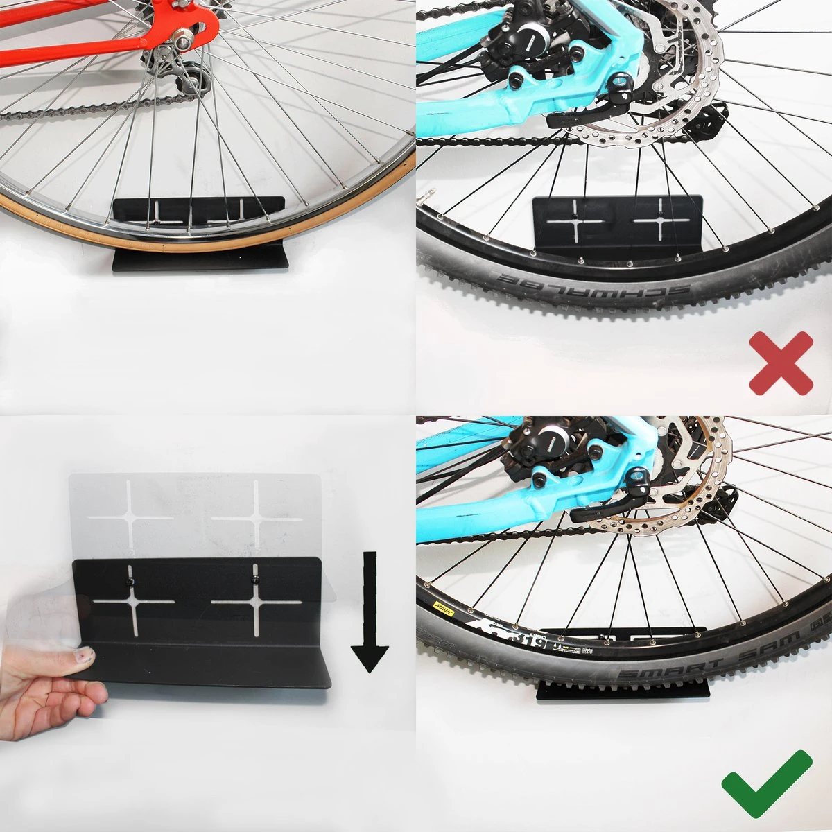 Flowter® Trapper Hanger - Fiets Ophangsysteem Aan De Trapper - Fiets Ophangbeugel - Universele Fiets Muurbeugel - Fietsbeugel Met Gratis Wieldragers+ 6 Flowter® Trapper Hanger - Fiets Ophangsysteem Aan De Trapper - Fiets Ophangbeugel - Universele Fiets Muurbeugel - Fietsbeugel Met Gratis Wieldragers+ - Afbeelding 6