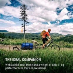 Klarfit Follower Fietsaanhanger Set - Fietskar 16" Luchtband - Aanhangwagen 35 Kg Belastbaarheid - Transporttas 120 Liter -Fietsen Kortingswinkel 1200x1200 915