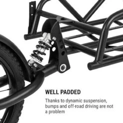 Klarfit Follower Fietsaanhanger Set - Fietskar 16" Luchtband - Aanhangwagen 35 Kg Belastbaarheid - Transporttas 120 Liter -Fietsen Kortingswinkel 1200x1200 916