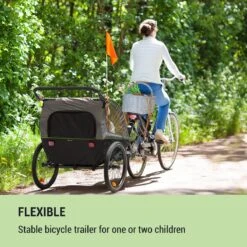 Klarfit Kiddy King Fietskar Voor Kinderen - Fietsaanhanger Voor 1 Tot 2 Kinderen Vanaf 12 Maanden - Joggerbuggy - Met Gaas En Regehoes - Inclusief Opbergruimte -Fietsen Kortingswinkel 1200x1200 943