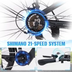 Hitway Elektrische Fiets Off-Road | Electric Mountain Bike | E-bike | 250W Motor | 26 Inch | Zwart -Fietsen Kortingswinkel 1200x1200 995