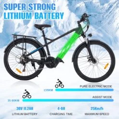 Hitway Elektrische Fiets Off-Road | Electric Mountain Bike | E-bike | 250W Motor | 26 Inch | Zwart -Fietsen Kortingswinkel 1200x1200 998