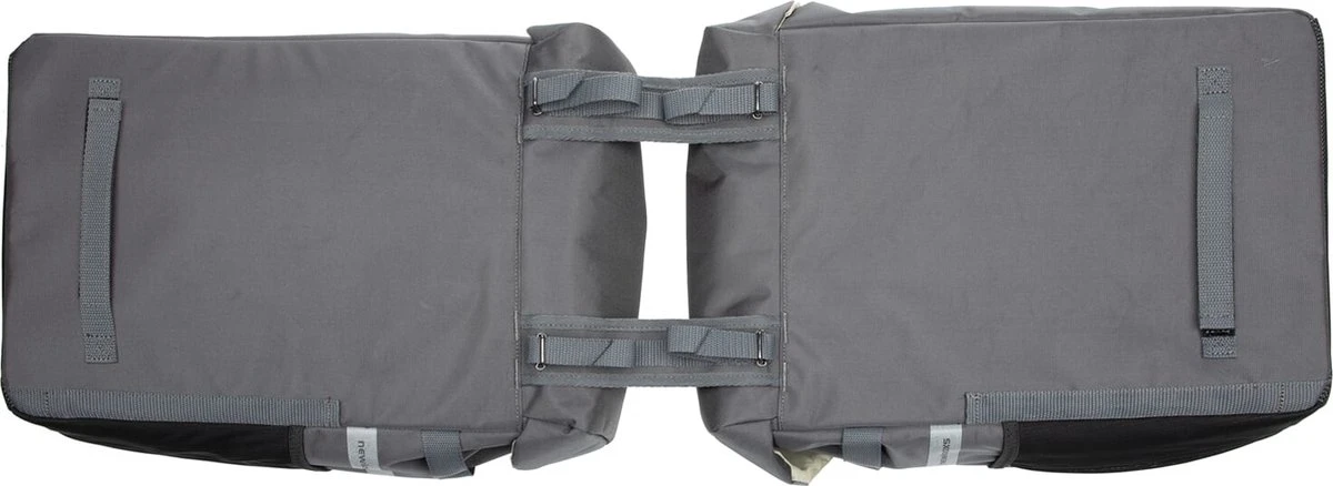 New Looxs Vigo Double Dubbele Fietstas - 37 Liter - Grijs 3 New Looxs Vigo Double Dubbele Fietstas - 37 Liter - Grijs - Afbeelding 3