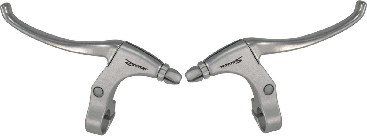 Remgreepset Saccon Voor Rollerbrake - 4 Vingers - Satin / Zilver 2 Remgreepset Saccon Voor Rollerbrake - 4 Vingers - Satin / Zilver - Afbeelding 2