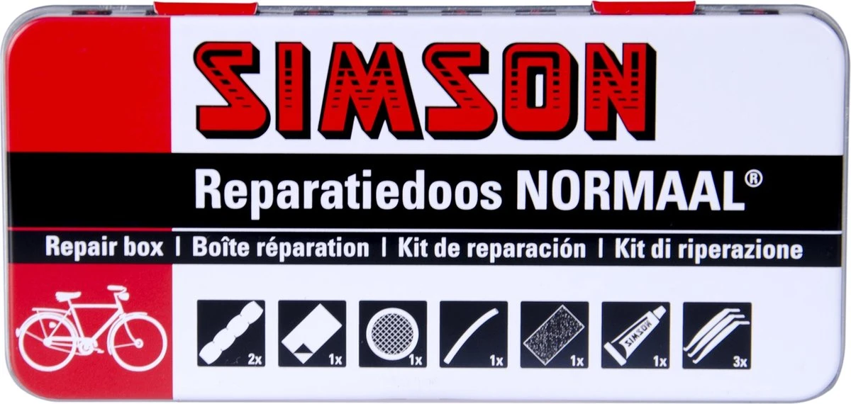 Simson Bandenreparatieset - Bandenplakset Compleet - Type Normaal T.b.v. Fiets - 7 Delig 7 Simson Bandenreparatieset - Bandenplakset Compleet - Type Normaal T.b.v. Fiets - 7 Delig - Afbeelding 7