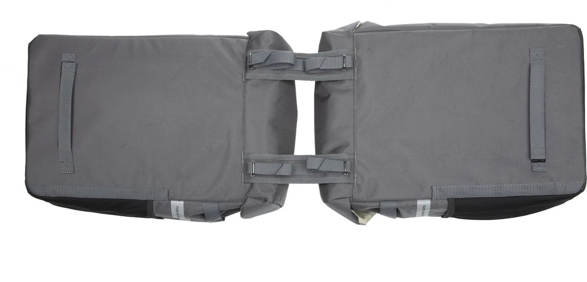 New Looxs Vigo Double Dubbele Fietstas - 37 Liter - Grijs 5 New Looxs Vigo Double Dubbele Fietstas - 37 Liter - Grijs - Afbeelding 5