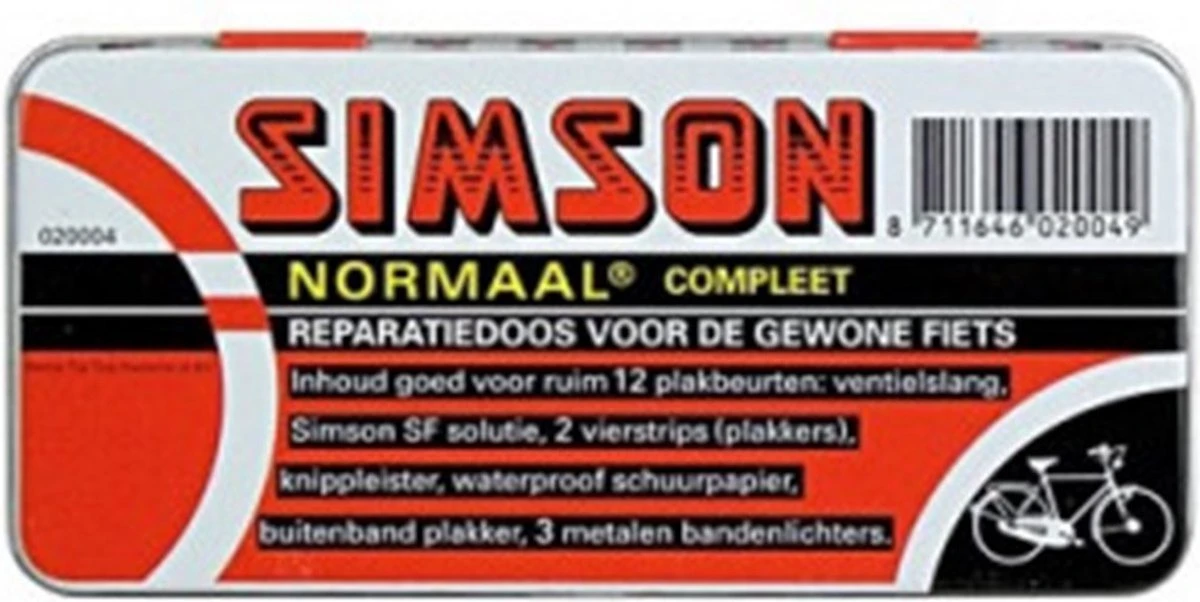 Simson Bandenreparatieset - Bandenplakset Compleet - Type Normaal T.b.v. Fiets - 7 Delig 20 Simson Bandenreparatieset - Bandenplakset Compleet - Type Normaal T.b.v. Fiets - 7 Delig - Afbeelding 20