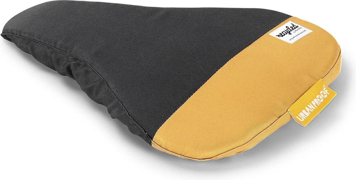 Urban Proof Zadeldek Recycled Universeel 27 X 22 Cm Grijs/geel 1 Urban Proof Zadeldek Recycled Universeel 27 X 22 Cm Grijs/geel