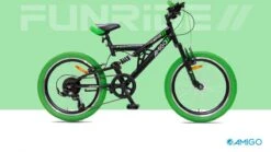 Amigo Fun Ride - Mountainbike 20 Inch - Voor Jongens En Meisjes - Met 7 Versnellingen - Zwart/Groen -Fietsen Kortingswinkel 1200x674 10