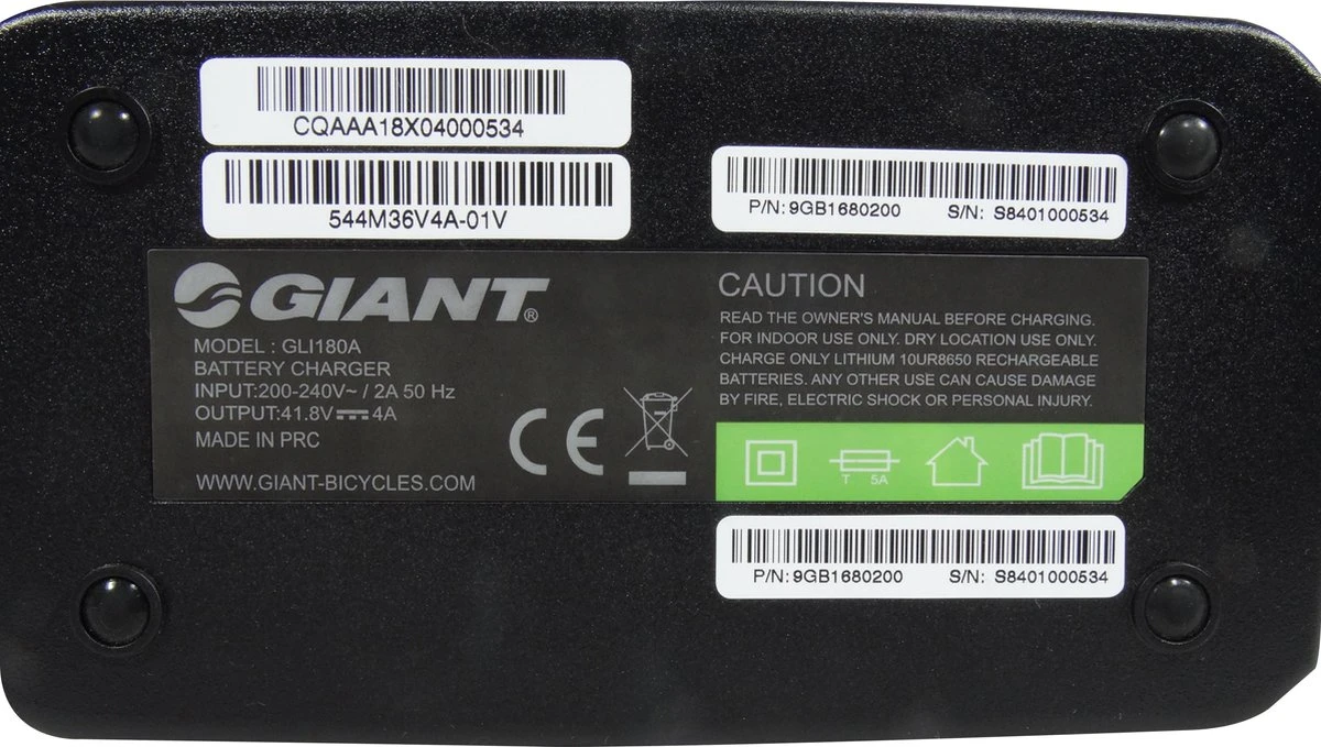 Giant - Elektrische Fietsoplader - 36V - 4A - 5-pins 5 Giant - Elektrische Fietsoplader - 36V - 4A - 5-pins - Afbeelding 5