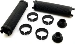 ESTARK® - Fietshandvatten - Lock-On - Handvatten - Universeel - Fiets – Mountainbike – Professioneel - Grips - Extra Grip – Fietshandvaten -Handvaten - Handig Te Monteren - Anti-slip – Fietsen – Stuur – Bikegrips – Lock-on Aanspanbaar - Zwart - LO-zw -Fietsen Kortingswinkel 1200x699 4