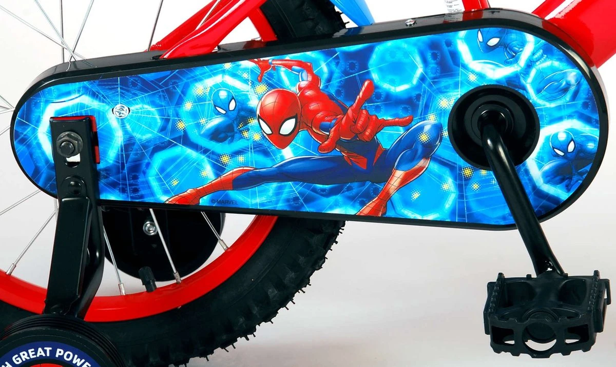 Marvel Spider-Man Kinderfiets - Jongens - 16 Inch - Blauw/Rood 8 Marvel Spider-Man Kinderfiets - Jongens - 16 Inch - Blauw/Rood - Afbeelding 8