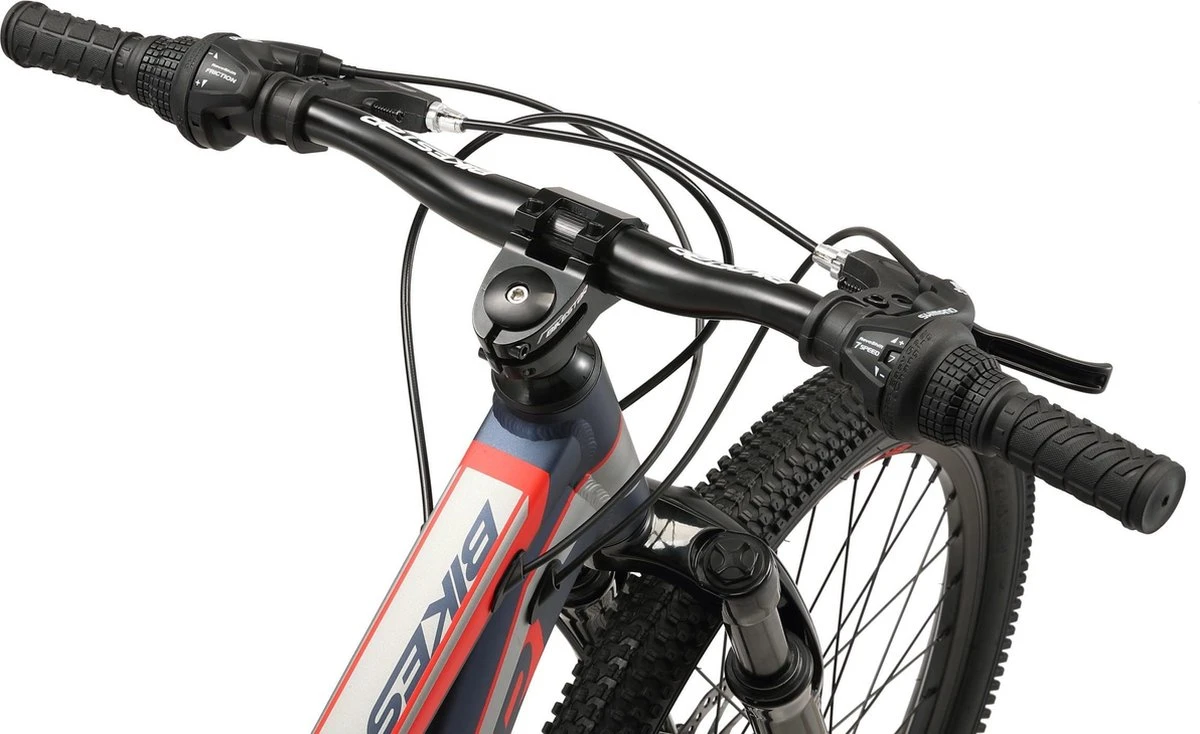 Bikestar 24 Inch 21 Speed Hardtail MTB Sport, Blauw / Rood 8 Bikestar 24 Inch 21 Speed Hardtail MTB Sport, Blauw / Rood - Afbeelding 8