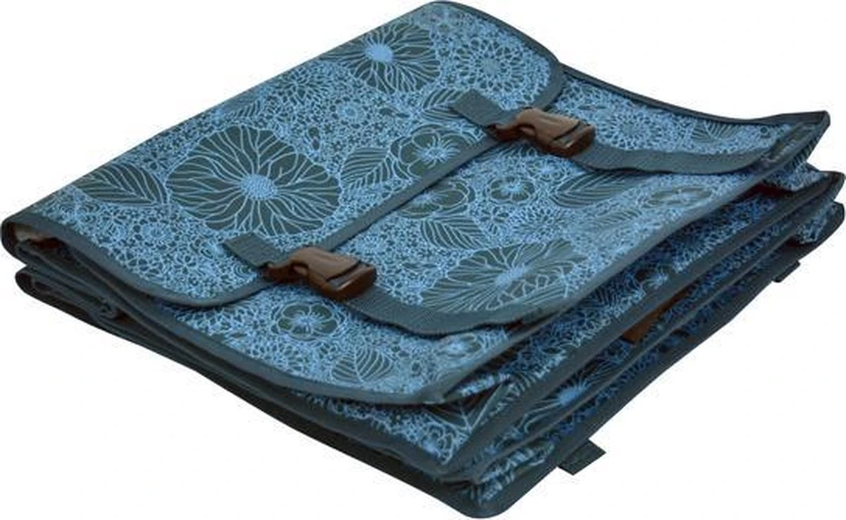 New Looks Fiori Fietstas Kathy Blauw Gebloemd - Prachtige Dubbele Fietstas Blauw - 30 Liter 2 New Looks Fiori Fietstas Kathy Blauw Gebloemd - Prachtige Dubbele Fietstas Blauw - 30 Liter - Afbeelding 2