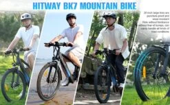 HITWAY 26" Elektrische Mountainbike, 35-70KM Power Assist-fietsen Voor Mannen En Vrouwen， 48V/7,5Ah/250W Krachtige E-bike -Fietsen Kortingswinkel 1200x742 12