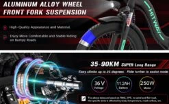 HITWAY E-bike Elektrische Fiets 20" Vouwfiets Met Dikke Banden, 250W/36V/11,2Ah Accu, 35-90 Km, Offroad-mountainbike Met Shimano 7 Versnellingen, CityBike Voor Heren En Dames 12 HITWAY E-bike Elektrische Fiets 20" Vouwfiets Met Dikke Banden, 250W/36V/11,2Ah Accu, 35-90 Km, Offroad-mountainbike Met Shimano 7 Versnellingen, CityBike Voor Heren En Dames -Fietsen Kortingswinkel 1200x742 14