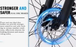 HITWAY 26" Elektrische Mountainbike, 35-70KM Power Assist-fietsen Voor Mannen En Vrouwen， 48V/7,5Ah/250W Krachtige E-bike -Fietsen Kortingswinkel 1200x754 5