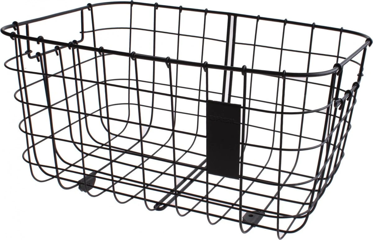 Basil Robin Fietsmand - Voor - Inclusief Bevestigingsmateriaal - Zwart 5 Basil Robin Fietsmand - Voor - Inclusief Bevestigingsmateriaal - Zwart - Afbeelding 5