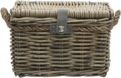 New Looxs Melbourne Medium Fietsmand Voordrager - 24 Liter - Rotan - Grijs