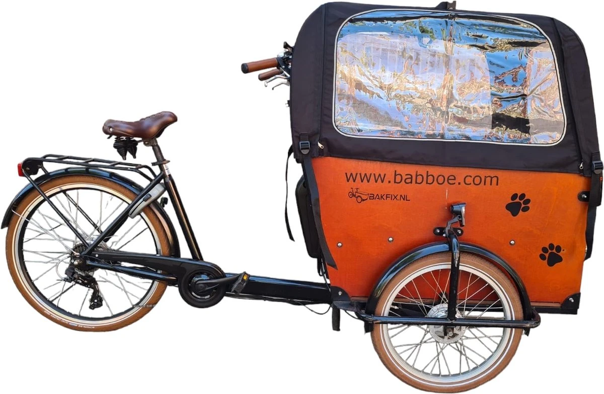Babboe Big Regentent Bakfietshoes Kleur Zwart Bakfiets Huif (zonder Tentstokken) 1 Babboe Big Regentent Bakfietshoes Kleur Zwart Bakfiets Huif (zonder Tentstokken)