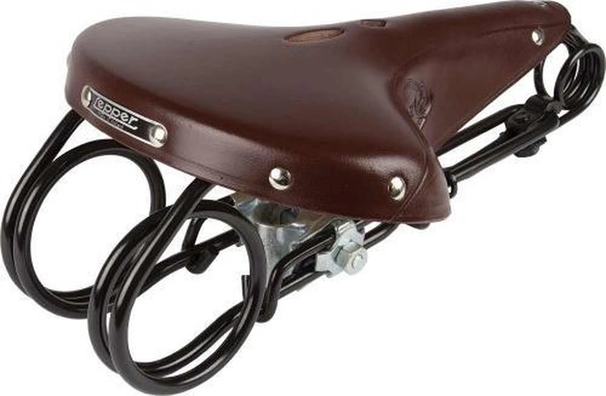 Lepper L-85 Hammock Fietszadel - Leer - Heren - Bruin 1 Lepper L-85 Hammock Fietszadel - Leer - Heren - Bruin
