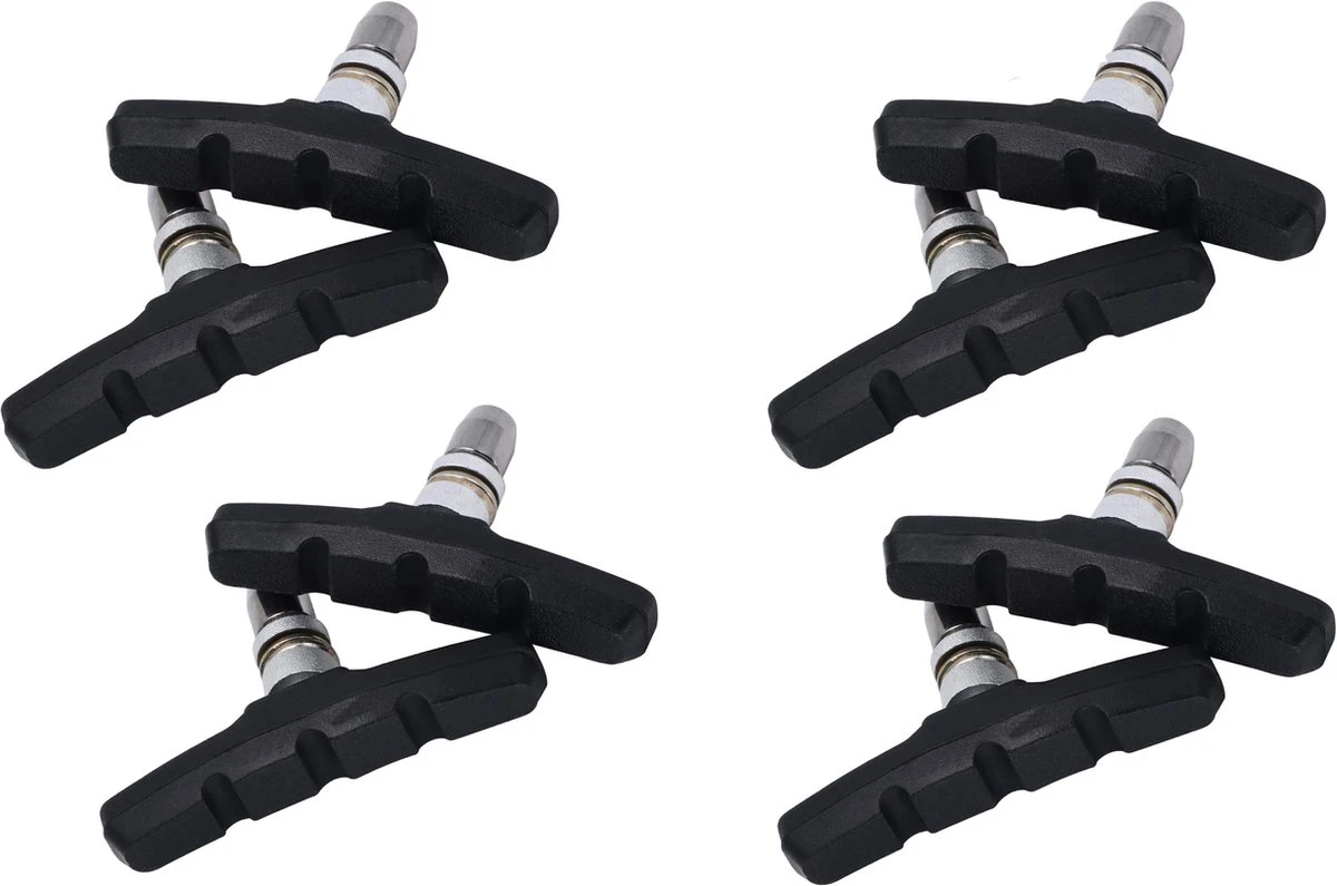 4 Set Universele Rubberen Fiets V Remblokken Set - 4 Paar – 8 Stuks – 70mm | Rubber Remblokjes | Fietsen Remblok | Remblokkenset | Remblokset Geschikt Voor Mountainbike, Stadsfiets, Vouwfiets En Tourfiets 7 4 Set Universele Rubberen Fiets V Remblokken Set - 4 Paar – 8 Stuks – 70mm | Rubber Remblokjes | Fietsen Remblok | Remblokkenset | Remblokset Geschikt Voor Mountainbike, Stadsfiets, Vouwfiets En Tourfiets - Afbeelding 7