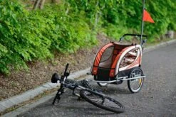 Fietskar Voor Kinderen - Met Buggyfunctie - En Schokbrekers - Rood -Fietsen Kortingswinkel 1200x800 141