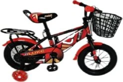 Kinderfiets - 12 Inch Kinderfiets -vanaf 2-4 Jaar Jongens En Meisjes Fietsen - Terugtrap -Rem -Stabilisatoren（2 Zijwieltjes）- Mandje - Achterbank - Rood -Fietsen Kortingswinkel 1200x800 178