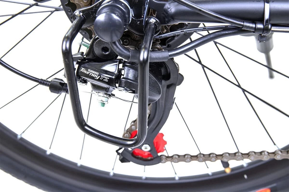 Myatu E-bike 26 Inch City Pedelec Voor Dames En Heren, Elektrische Fiets Met 12,5Ah Accu, 6 Versnellingen Shimano, Derailleur Versnellingen, Achter Motor 250 W-Zwart 2 Myatu E-bike 26 Inch City Pedelec Voor Dames En Heren, Elektrische Fiets Met 12,5Ah Accu, 6 Versnellingen Shimano, Derailleur Versnellingen, Achter Motor 250 W-Zwart - Afbeelding 2