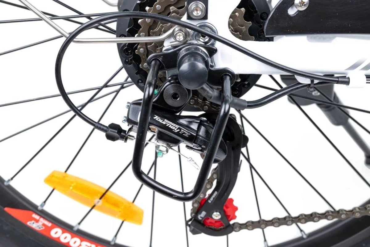 Myatu E-Bike Voor Heren En Dames Lage Instap Met 45 Cm Aluminium Frame, 6 Versnellingen, 250 Wh Afneembare Lithium Batterij 40-80 Km Range, Trekking Ebike Met 1.95 X 26 Inch Wiel (Zwart, Urban) 4 Myatu E-Bike Voor Heren En Dames Lage Instap Met 45 Cm Aluminium Frame, 6 Versnellingen, 250 Wh Afneembare Lithium Batterij 40-80 Km Range, Trekking Ebike Met 1.95 X 26 Inch Wiel (Zwart, Urban) - Afbeelding 4