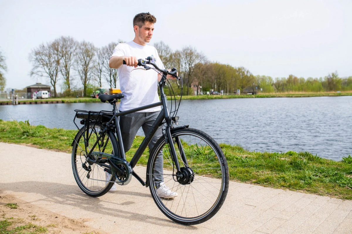 Amigo E-Vibe D1 - Elektrische Stadsfiets Voor Heren - Met 7 Versnellingen - Matgrijs 6 Amigo E-Vibe D1 - Elektrische Stadsfiets Voor Heren - Met 7 Versnellingen - Matgrijs - Afbeelding 6