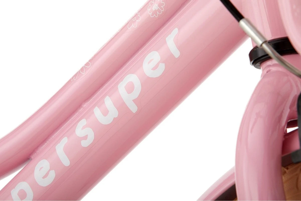 Supersuper Cooper - Kinderfiets - Meisjesfiets - 16 Inch - Roze 7 Supersuper Cooper - Kinderfiets - Meisjesfiets - 16 Inch - Roze - Afbeelding 7