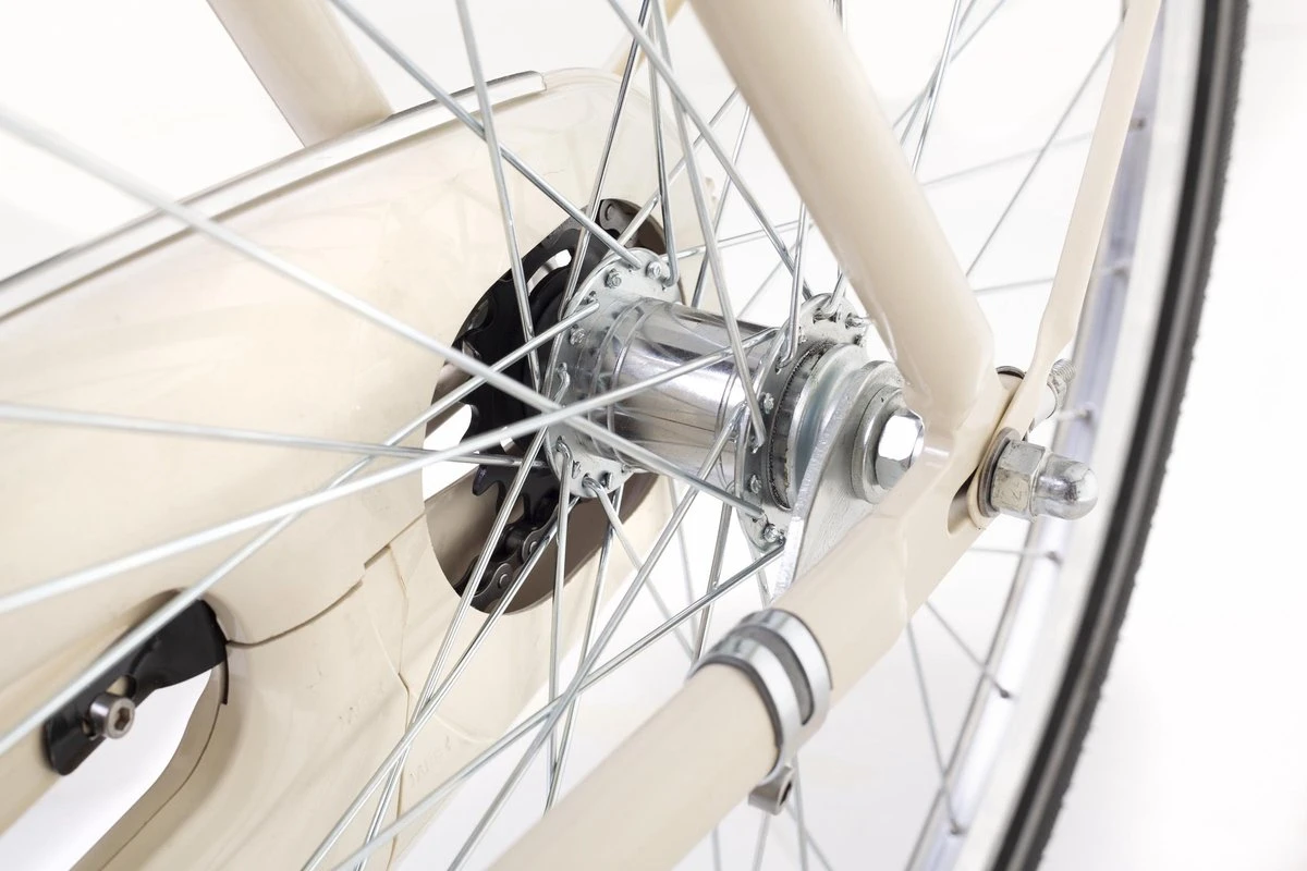 Amigo Forest - Transportfiets 28 Inch - Damesfiets Met Voordrager - Crème 3 Amigo Forest - Transportfiets 28 Inch - Damesfiets Met Voordrager - Crème - Afbeelding 3